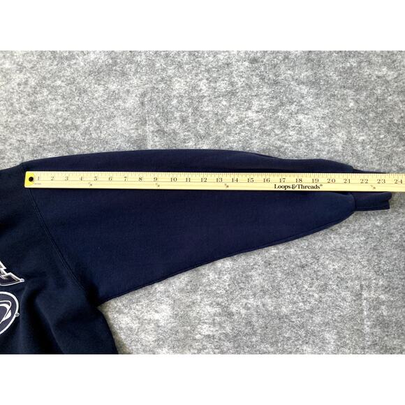 Champion Penn State University Hoodie Mens Large Blue Eco Fleece Embroidered - Picture 7 of 8